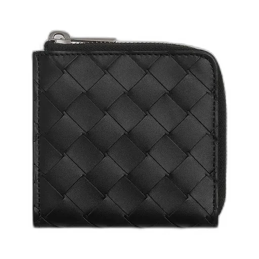 Intrecciato Square Zip Around Wallet
