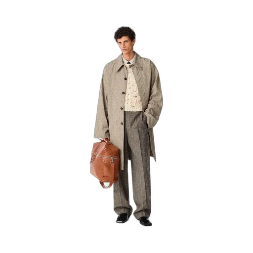 Fleck Viscose Coat