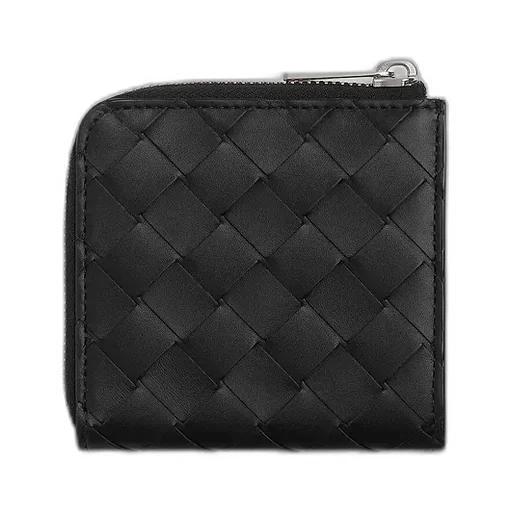 Intrecciato Square Zip Around Wallet