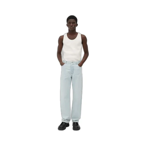 Extra Bleached Wide Leg Jeans