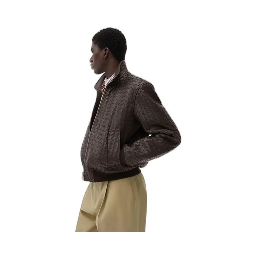 Intrecciato Leather Blouson