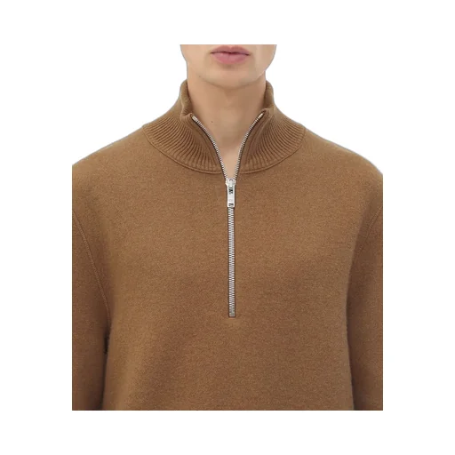 Compact Cashmere Zip Up Jumper