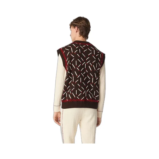 Cotton Jacquard Matches Gilet