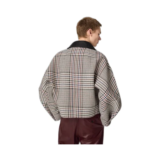 Cotton Check Blouson