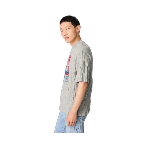 Crushed Cotton Printed Jersey T-Shirt