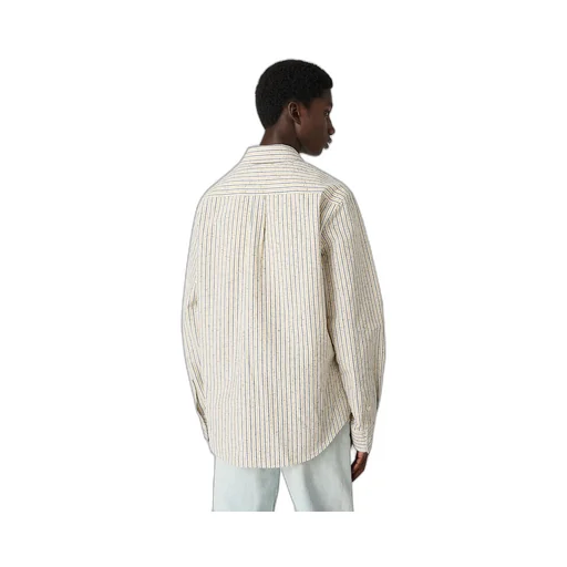 Cotton And Linen Stripe Shirt