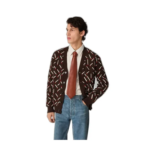 Cotton Jacquard Matches Cardigan