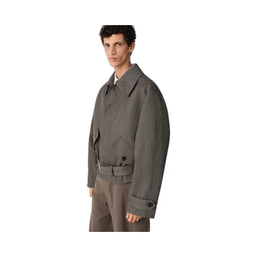 Wool Twill Bomber Jacket