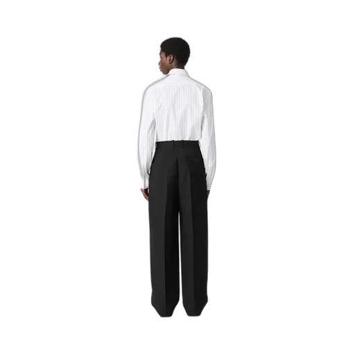 Sartorial Wool Straight Trousers