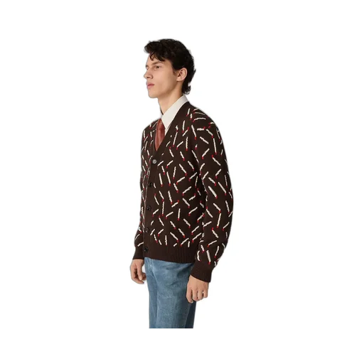 Cotton Jacquard Matches Cardigan