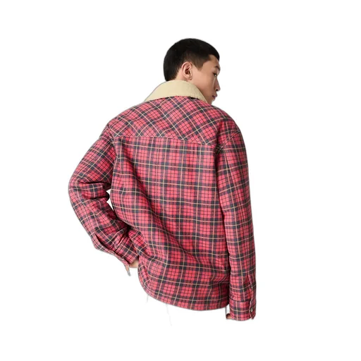 Printed Shearling Blouson