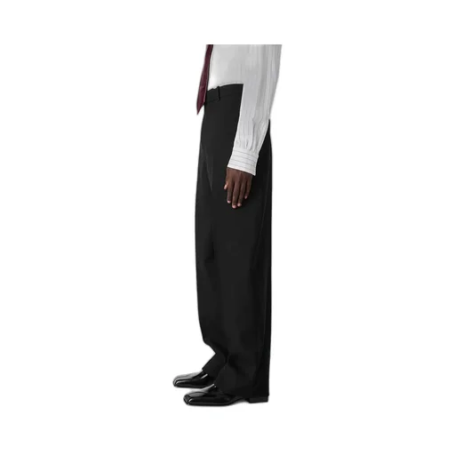 Sartorial Wool Straight Trousers