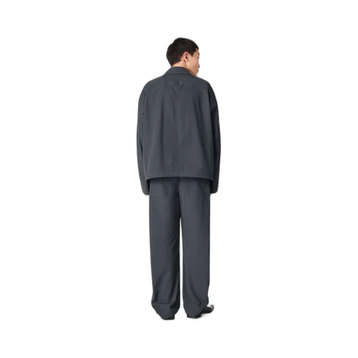 Resinated Cotton Trousers