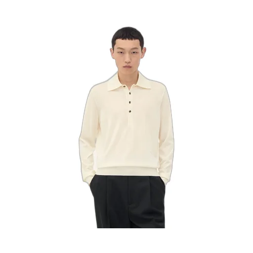 Light Fine Cashmere Polo Jumper