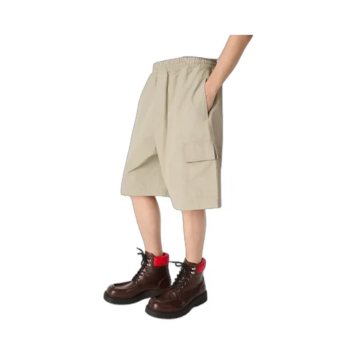 Technical Cotton Cargo Shorts
