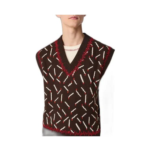 Cotton Jacquard Matches Gilet