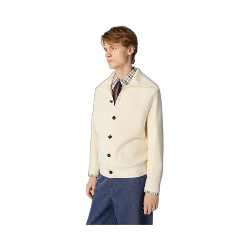 Cotton English Rib Cardigan