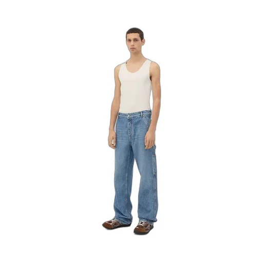 Vintage Indigo Cargo Jeans