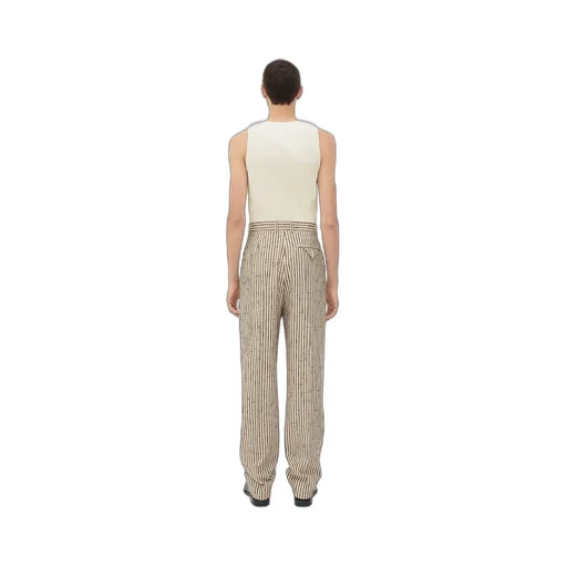 Knotted Viscose And Silk Trousers