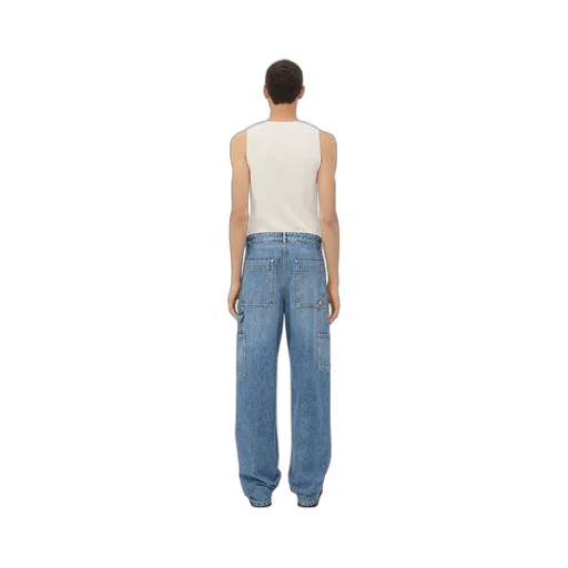 Vintage Indigo Cargo Jeans
