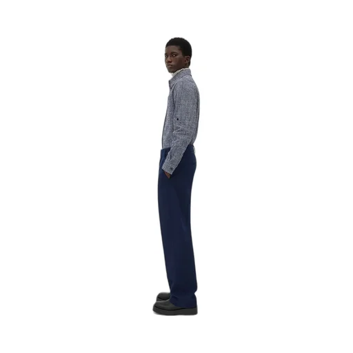 Wool Grain De Poudre Trousers