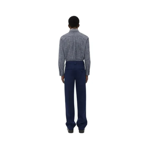 Wool Grain De Poudre Trousers