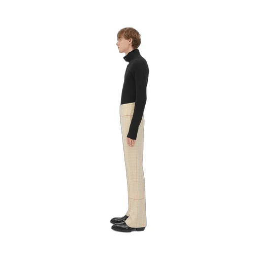 Notebook Wool Twill Flared Trousers