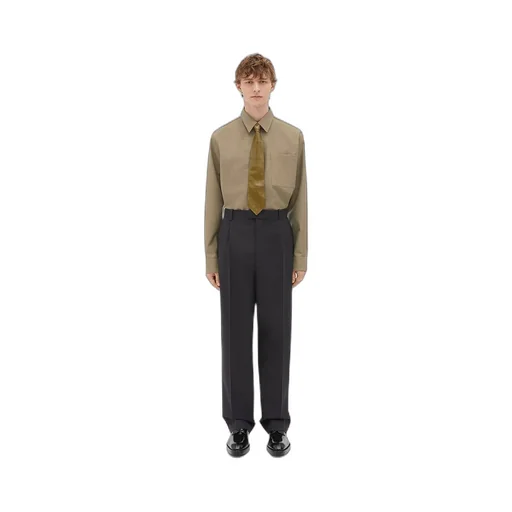 Light Tailored Wool Trousers