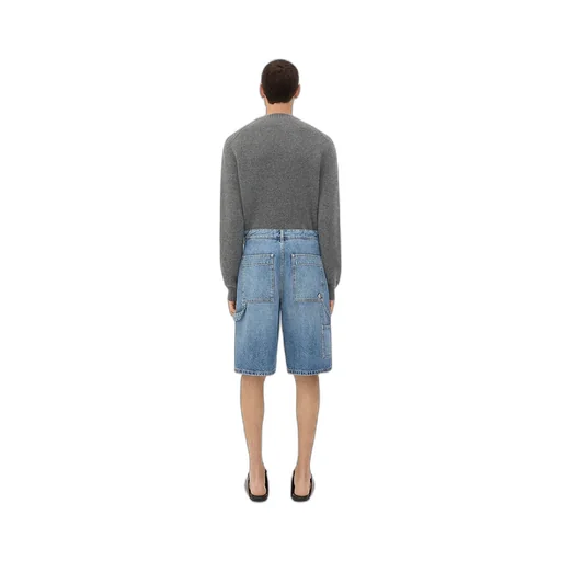 Vintage Indigo Cargo Denim Shorts