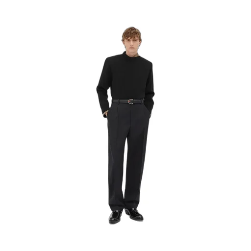 Light Tailored Wool Trousers