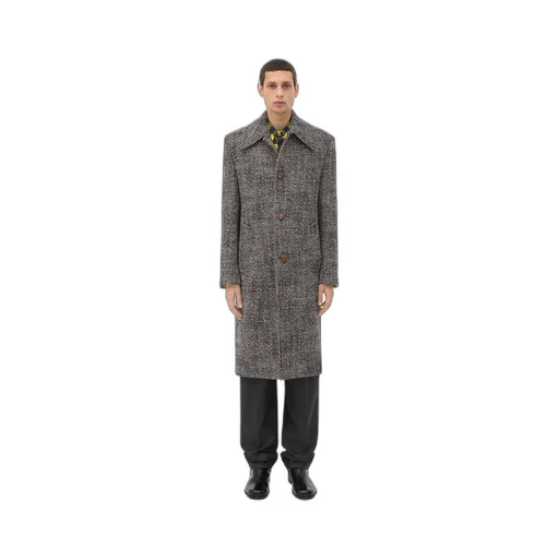 Wool Chevron Coat