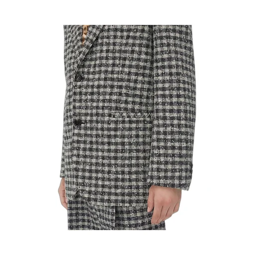 Boucle Gingham Wool Jacket