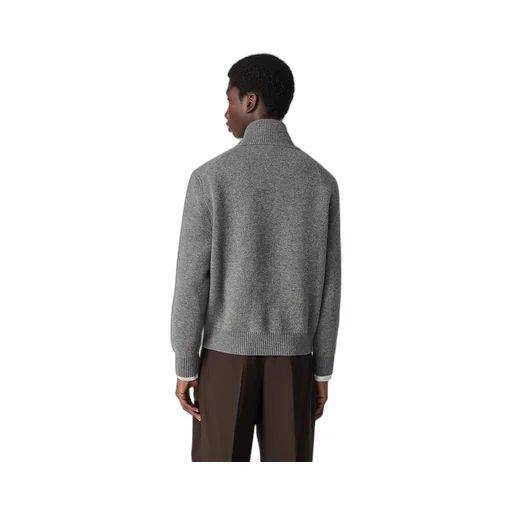 Compact Cashmere Zip Up Jumper