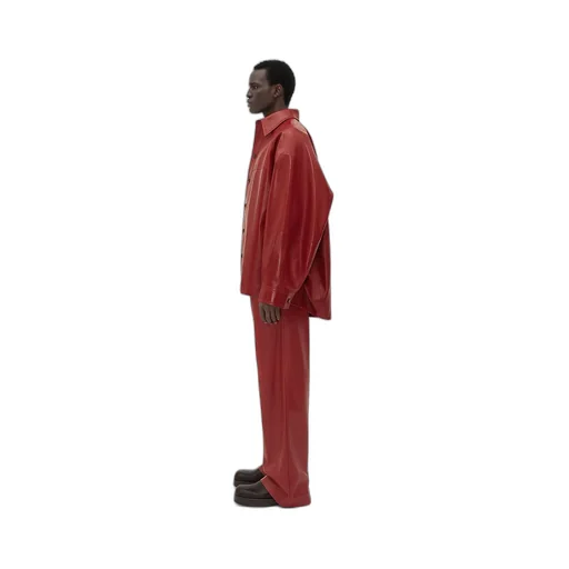Leather Oversized Blouson