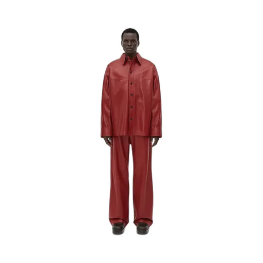 Leather Oversized Blouson