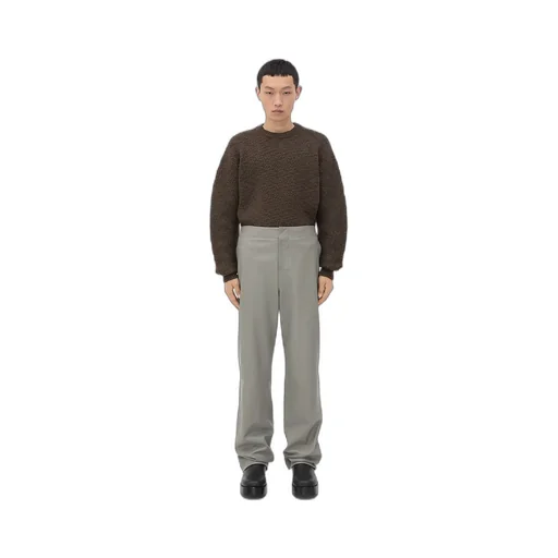 Leather Wide Leg Trousers