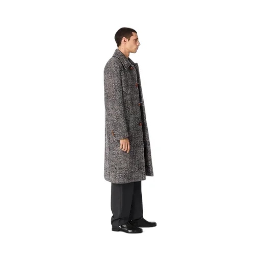 Wool Chevron Coat
