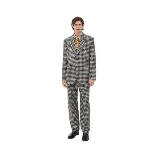 Boucle Gingham Wool Jacket