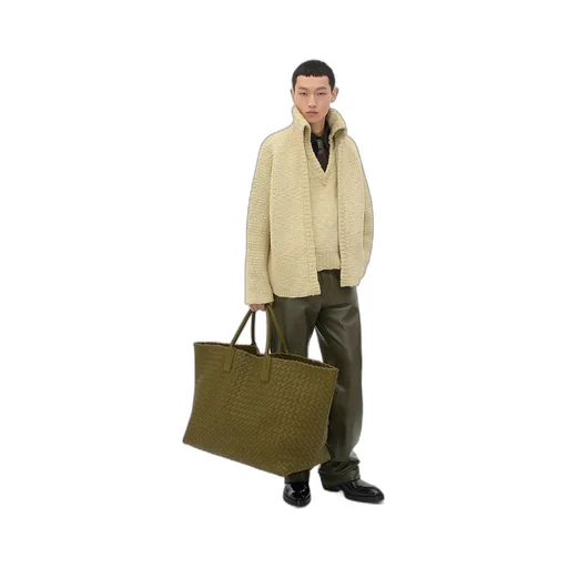 Textured Wool Double Layer Cardigan