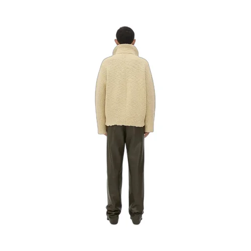 Textured Wool Double Layer Cardigan