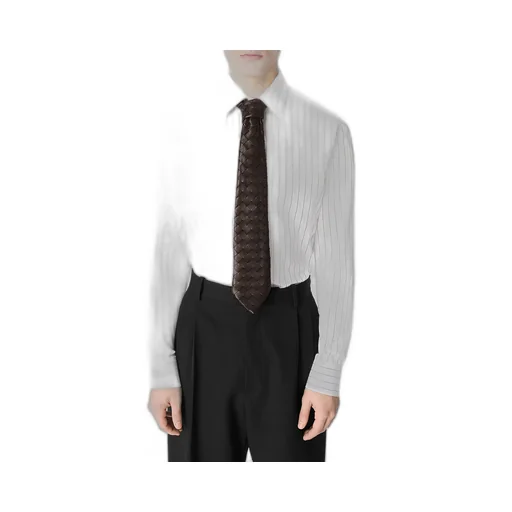 Intrecciato Leather Tie