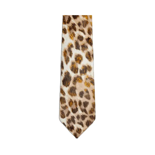 Printed Leather Tie