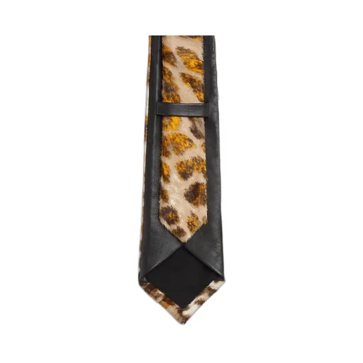 Printed Leather Tie