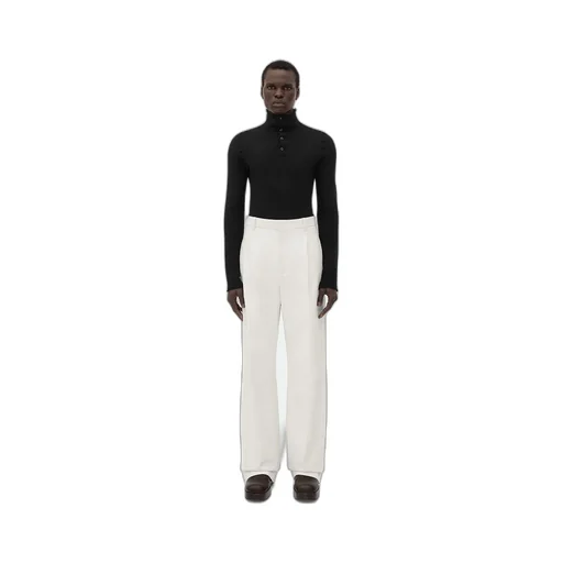 Leather Wide Leg Trousers