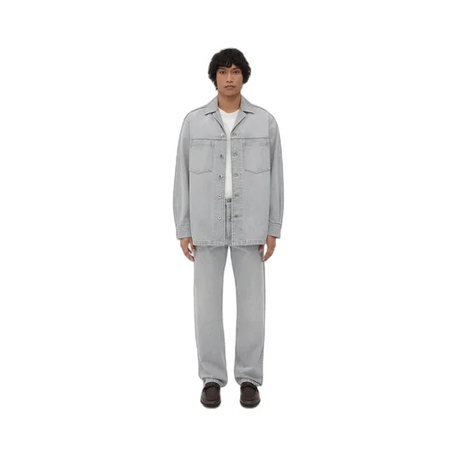 Light Grey Washed Denim Shirt