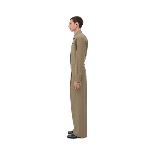 Light Tailored Wool Wide Leg Trousers