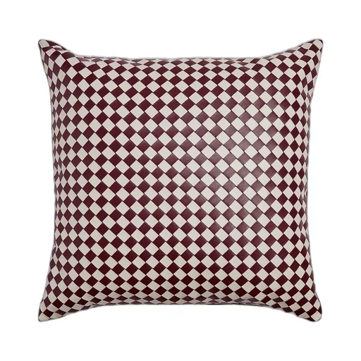 Check Intrecciato Cushion