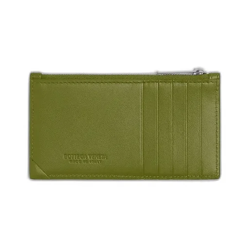 Intrecciato Stamp Zipped Card Case