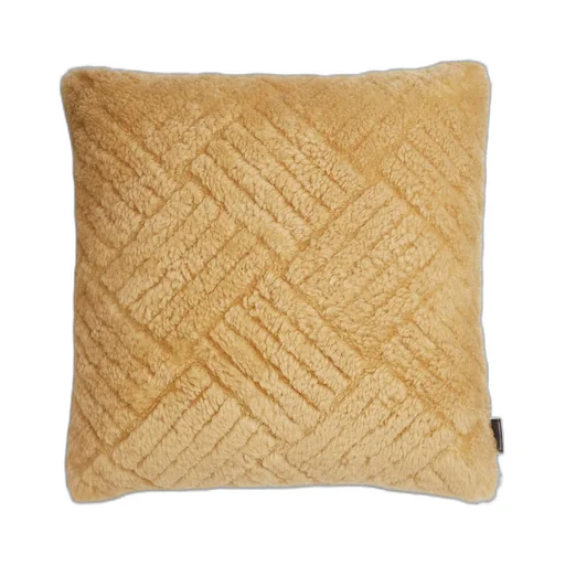 Intreccio Pattern Shearling Cushion