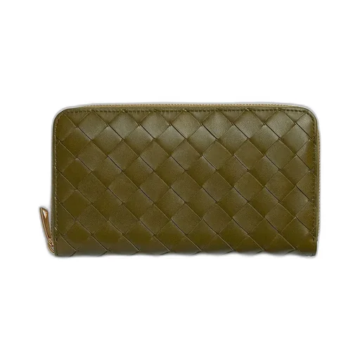 Intrecciato Zip Around Wallet